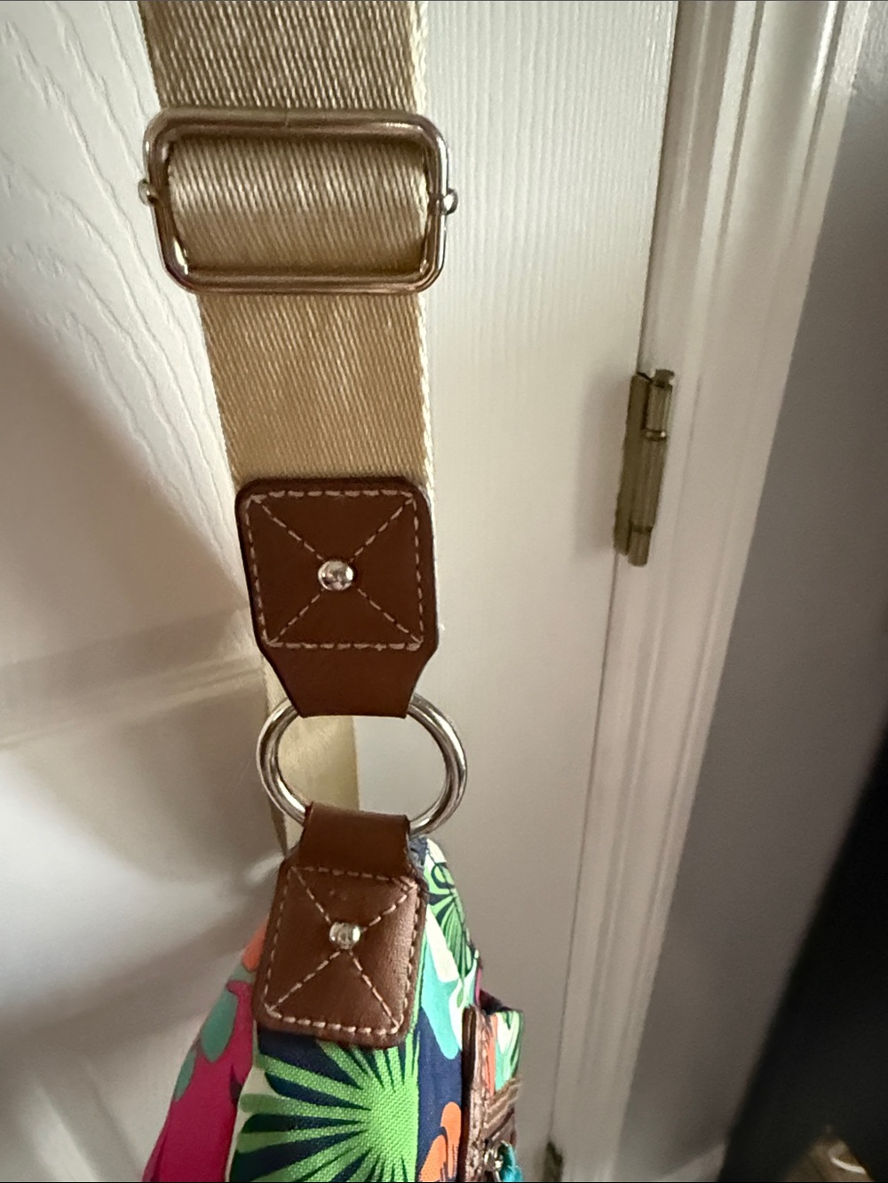 Lily Bloom Multicolor Floral Crossbody with Beige Strap - Picture 4 of 6